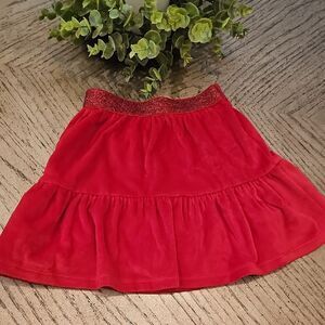 Red Velvet Skirt Size 4